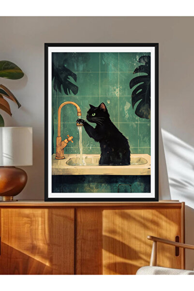 Tuba Decor Tablo dintr-o singură bucată cu rame din lemn pentru sufragerie, s...