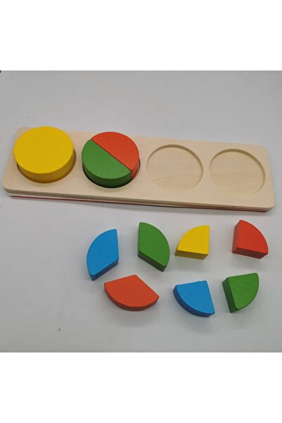 Vision XXI Wooden Sorting Puzzle, Round Geometric Shapes, 30cm, VisionXXI