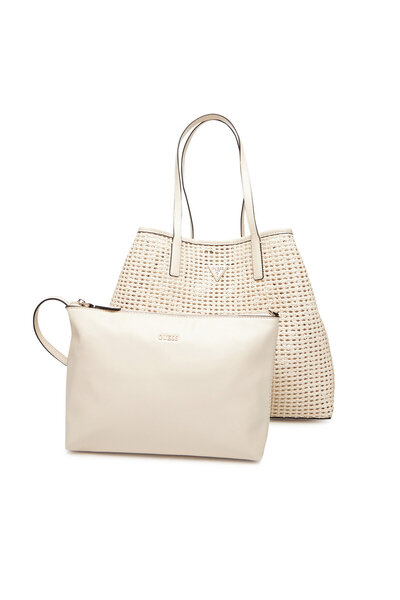 Guess Γυναικεία Τσάντα Χειρός Εκρού HWWZ7206240