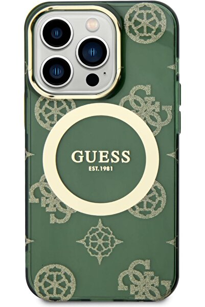 CG Mobile Guess IML MagSafe Protective Case for iPhone 15 Pro - Gold/Khaki (CG Mobile)
