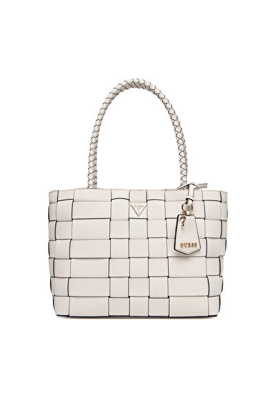 Guess Γυναικεία Τσάντα Χειρός Λευκή HWWG9661220