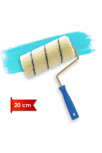 Dekor Süperlüks 1001 5cm Orta Çap 25 mm Tüylü İç Cephe Saplı Boya Rulosu 20 cm