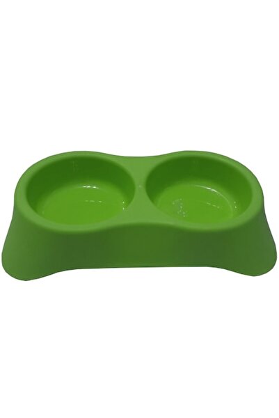 Vision XXI Bol dublu pentru animale de companie, Vision XXI, plastic, verde, ...