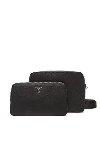 Guess Ανδρική Μαύρη Τσάντα HMMISAP5322