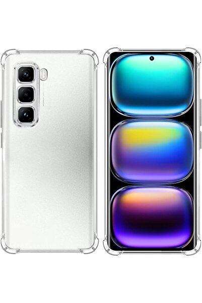 erorex Compatible With Infinix Hot 50 Pro Plus Case Cover Clear Protection Clear Tpu Anti-Scratch Camera…