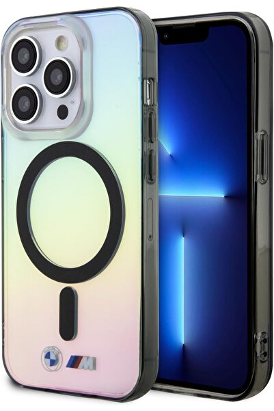 CG Mobile BMW M Logo MagSafe Case for iPhone 15 Pro - Iridescent Multi-Color