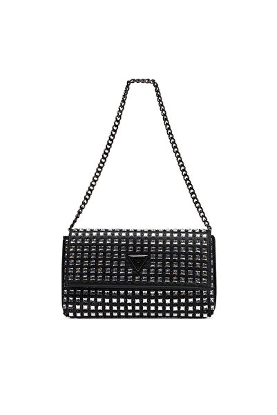 Guess Γυναικεία Τσάντα Χειρός Μαύρη HWIM9350700