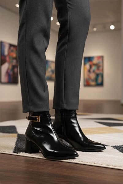 AYAKMOD 262327 Z Siyah Rugan Kadın Bot