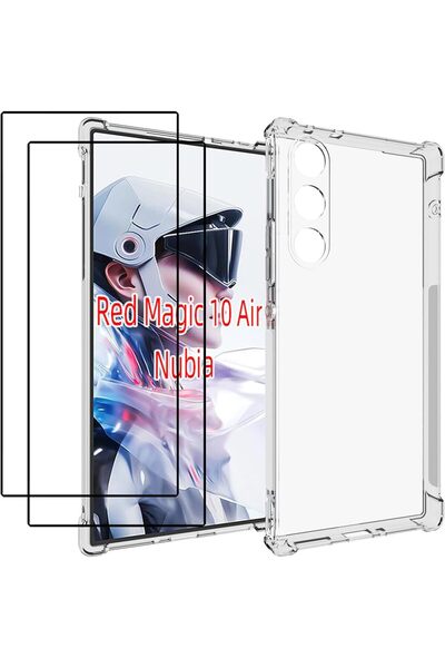 erorex For Zte Nubia Redmagic 10 Air 5G Case With Screen Protector 2 Pieces Slim Shock Absorption Tpu Soft…