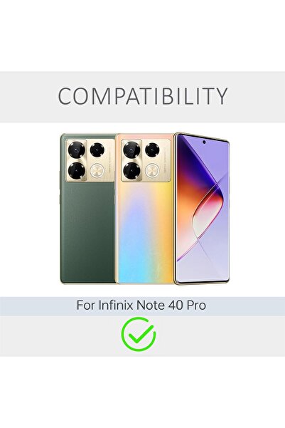 erorex Compatible With Infinix Note 40 Pro Case Crystal Clear Anti-Scratch Shock Absorption For Infinix…