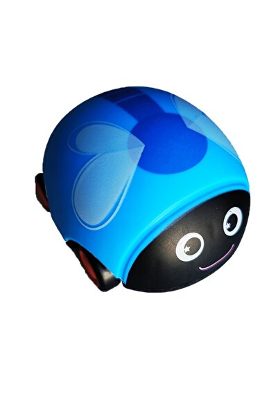 Vision XXI Set 4 Toys Ladybug with Lights, Wheels and Pull-Back Motor, 9cm, Red, Yellow, Green and Blue, Vision