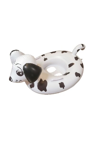 Vision XXI Inflatable Float Dog with Black Spots, Handle, and Support, 85x45x40cm, VisionXXI