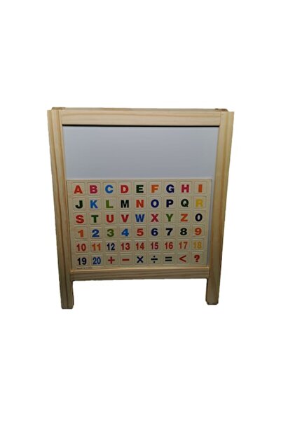 Vision 2-in-1 magnetic and chalk board, double-sided, with marker, eraser and 54 magnetic dots