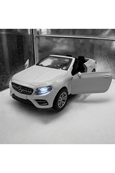 Vision XXI Metal Model Car, Mercedes CLK Convertible, White, 1:32 Scale