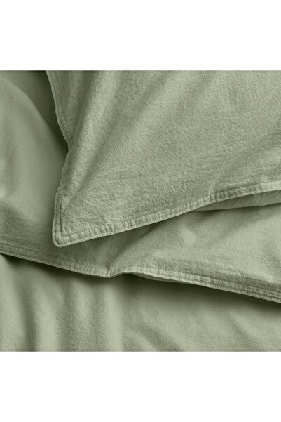 IKEA ÄNGSLILJA Duvet cover and pillowcase, grey-green, 150 x 200/50 x 80 cm