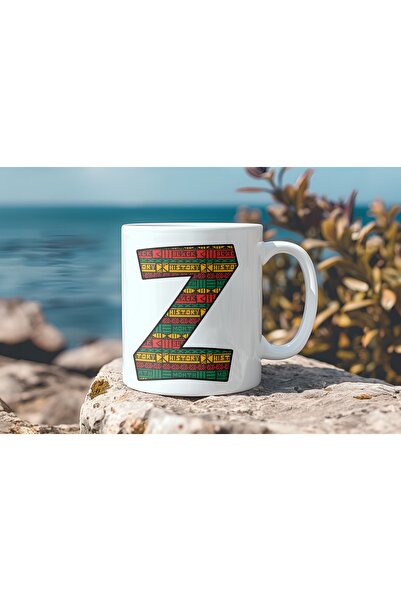 Beramussa كوب بنمط عرقي على شكل حرف Z - كوب شاي وقهوة على الطراز الأفريقي - ه...