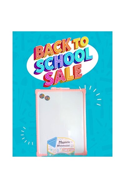 Vision XXI Magnetic Whiteboard, Double-Sided, with Marker and Two Magnets, 30x40 cm, Vision XXI, Pink