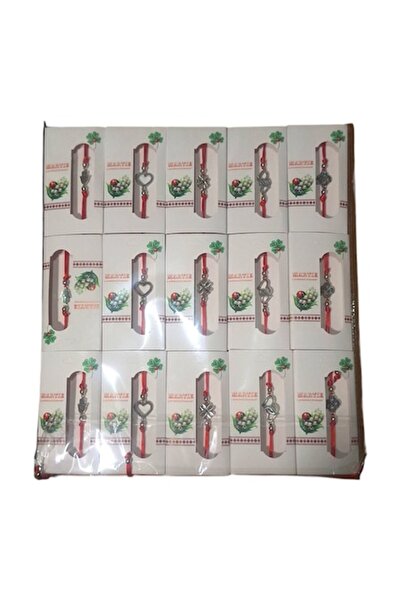 Vision XXI Set 30 Martisoare Tip Bratara Cu Simbol Argintiu Diverse Modele,