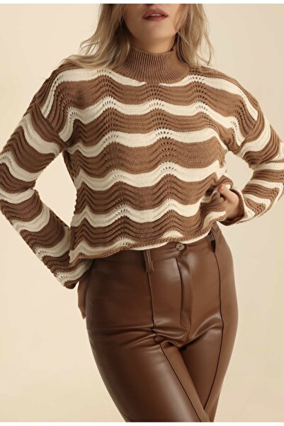 MODA Vizyon Turtleneck Knit Sweater