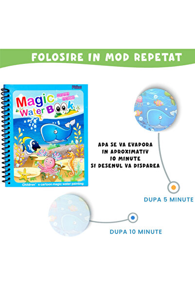 Pitikot Magic Book Pitikot® Water Coloring Book, Reusable