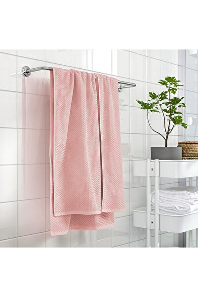 IKEA GULVIAL Bath towel, pale pink, 70 x 140 cm