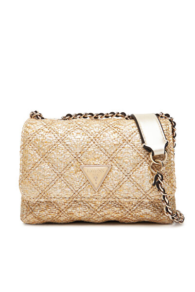 Guess Γυναικεία Τσάντα Χειρός Χρυσή HWQW9673740