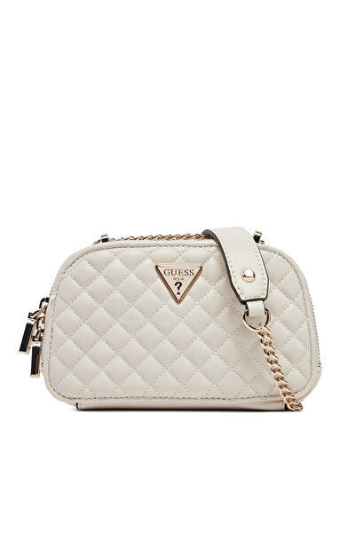 Guess Γυναικεία Τσάντα Χειρός σε Εκρού Χρώμα HWEQG954174