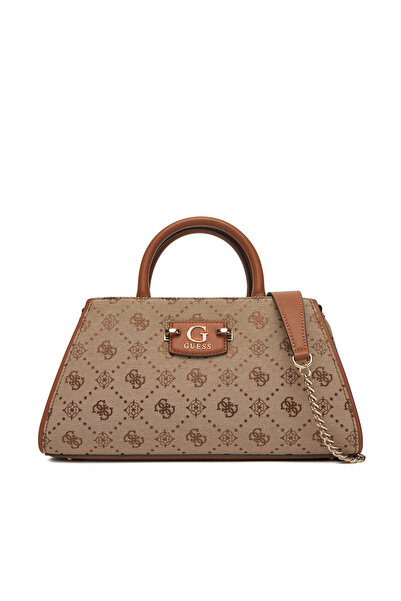 Guess Γυναικεία Τσάντα Χειρός Καφέ HWJP9654060