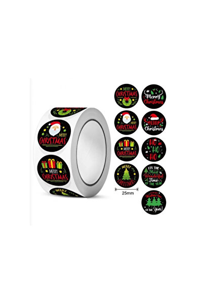 JollyMag Sada 500 vánočních samolepek, samolepicí dekorativní etikety, NNK 17