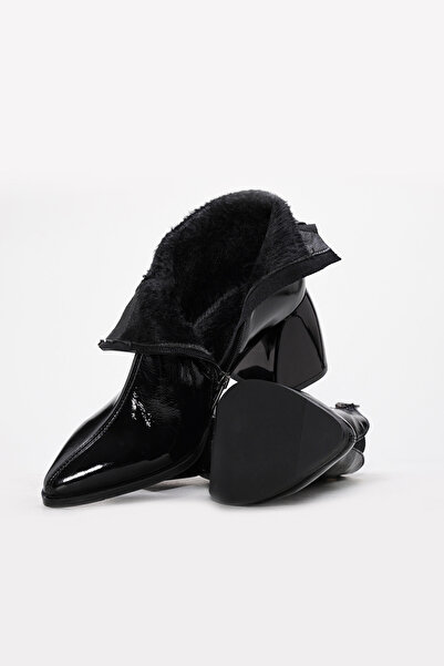 FAST STEP Hakiki Deri Kadın Kalın Topuklu Bot 064SZA805