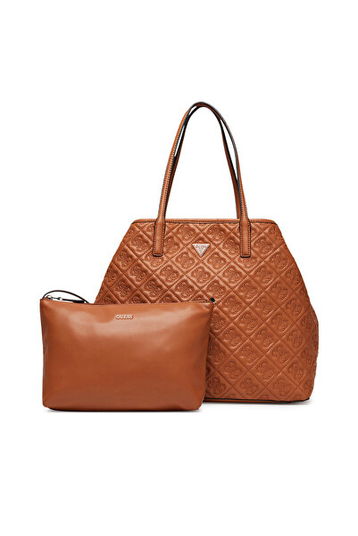 Guess Γυναικεία Τσάντα Χειρός Καφέ HWQL9658240