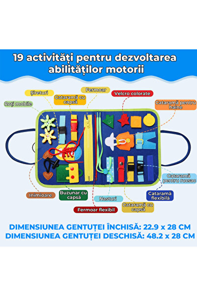 Pitikot Pitikot® interactive toy, educational, sensory, Busy Board, Montessori