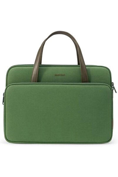 Tomtoc H21 Laptop Handbag - Unisex Adults Briefcase - Utility Style - Solid Pattern - Top Handles -