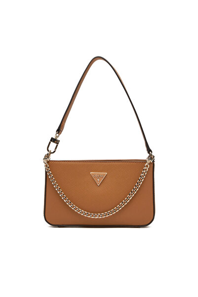 Guess Γυναικεία Τσάντα Χειρός Καφέ HWZG9672720