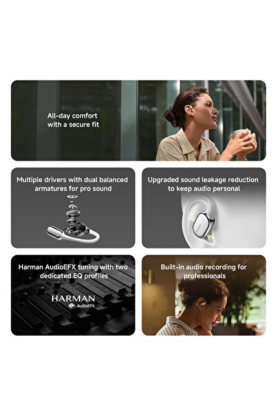 Xiaomi OpenWear Stereo Pro Bluetooth 5.4 Battery Life Up to 45H Harman AudioEFX -Titan Gray