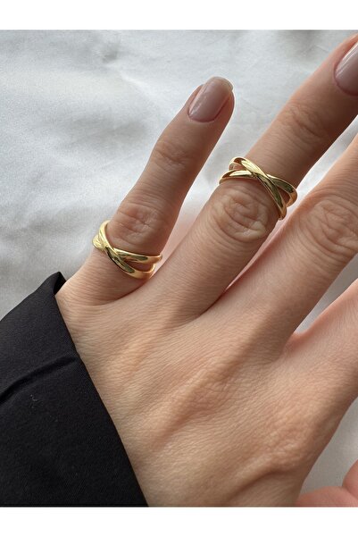 Petra Jeweils خاتم ذهبي ملفوف على شكل إصبع السوار