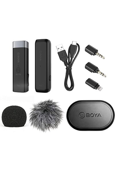 BOYA BY-WM3D Mini 2.4G Wireless Microphone System Professional Lapel Microphone
