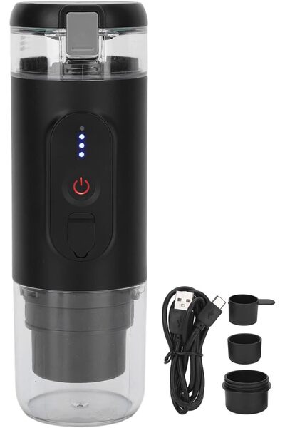 Fipka DAUB Portable Espresso Machine, 2 in 1 Small Travel Electric Espresso Maker Compatible with Capsule