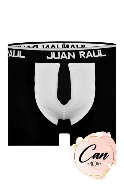 Juan Raul Siyah Kravat Desenli Boxer - DB266