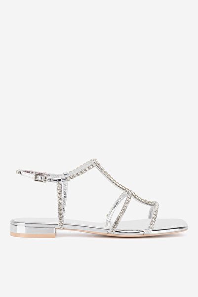 BADURA γυναικείο σανδάλι 5905588373889 Ασημί χρώμα