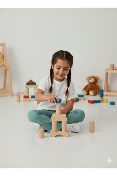 FESSHERA KİDS Girl's Suit Waffle T-Shirt Ruffled Ribbed Flared Leggings 2-Piece Set