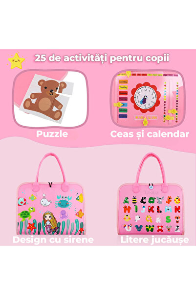 Pitikot Jucarie interactiva Pitikot®, educationala, senzoriala, Busy Board, Montessori