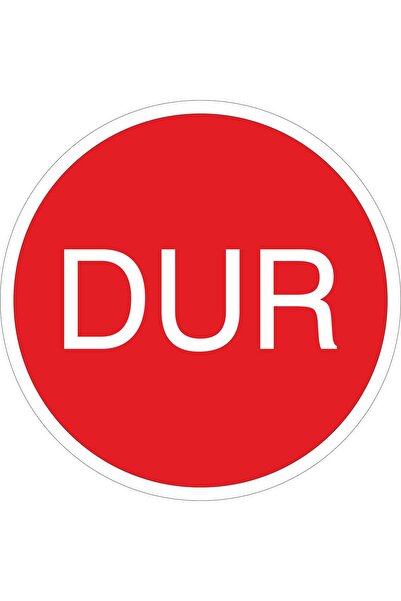 Altınuç Art Design 25X25 cm PVC Dur Uyarı Levhası