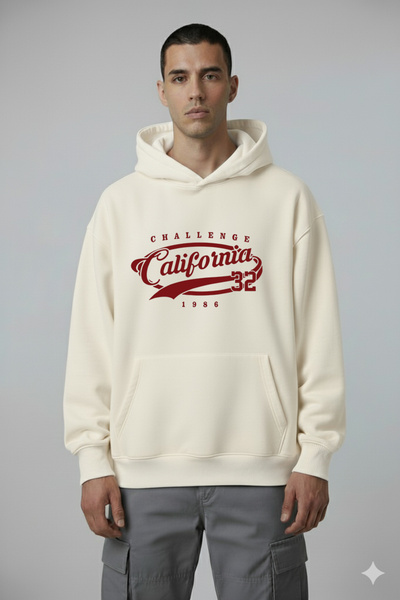 LORVEX California Oversize Unisex Swea cu imprimeu frontal tricou