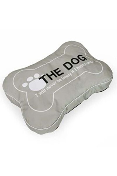 OEM Bone Shaped Gray Dog Bed Pillow 100 x 67 x 13 cm