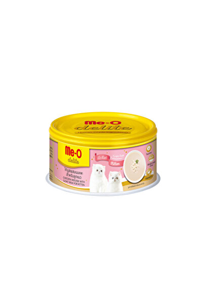 me-o Delite Canned Kitten Food Chicken Mousse with Goat Milk 80 g x 6
