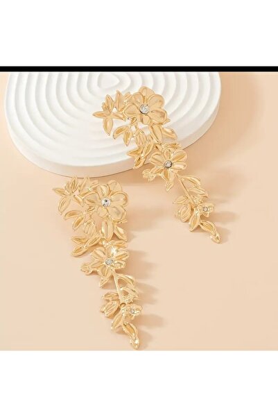 Enanice Flower Leaf Earrings