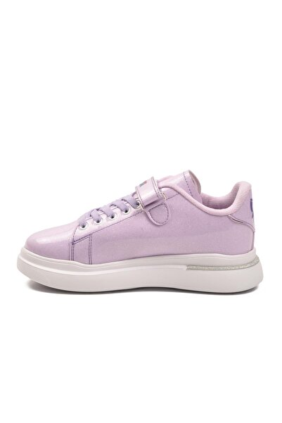 WALKWAY 2540-26K F Lilac Patent Leather-Silvery Children's Sports Shoes Ruffon