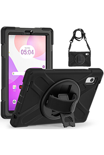 UnDePlus Lenovo Tab M9 9Inch Tb-310Fu Case Defender Strap-On Armored Tank Case Zac30136Tr/Zac30155Tr