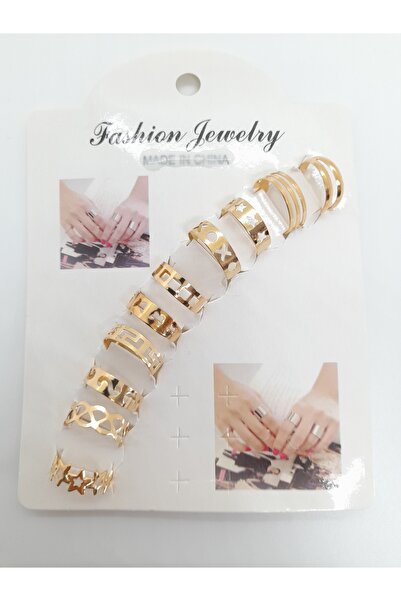 Zaradise Accessories مجموعة من 10 خواتم مجوهرات قابلة للتعديل